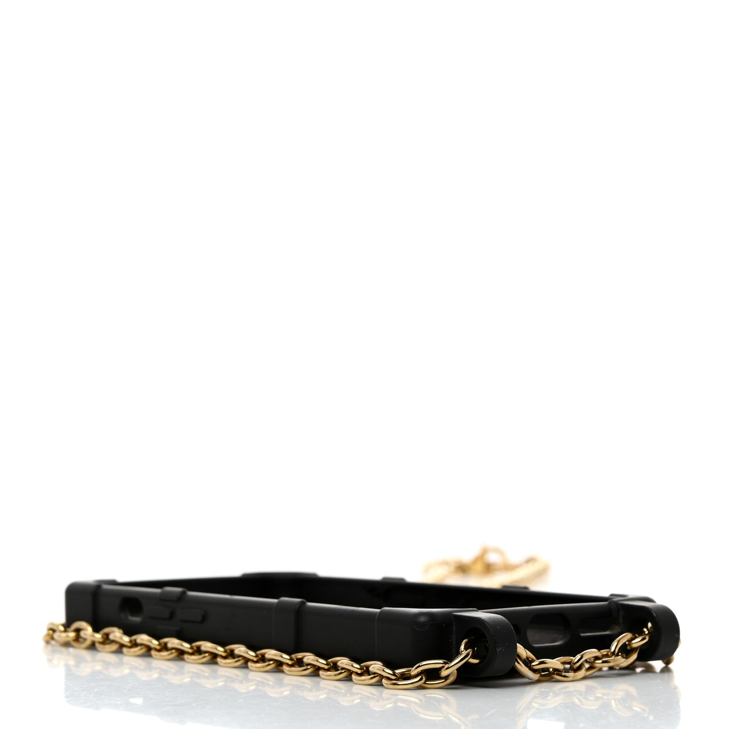 Louis Vuitton Rubber Monogram Trunk With Chain iPhone 14 Pro Case Black 4 of 7
