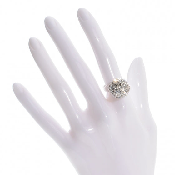 Crystal CC Ring Silver 6.25