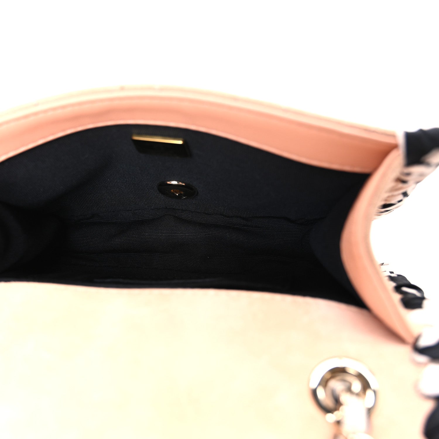 Chanel Suede Calfskin Braided Mini My Own Frame Flap Beige 5 of 11