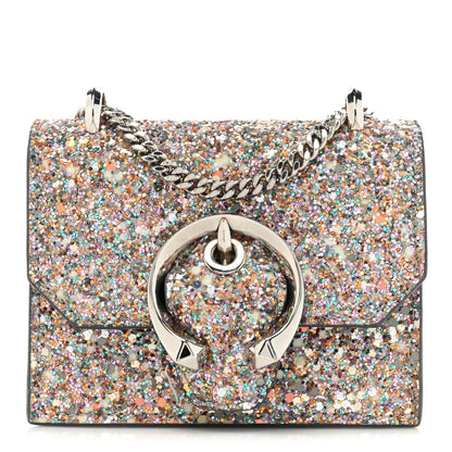Jimmy Choo Coarse Glitter Mini Paris Crossbody Mochi 1 of 12