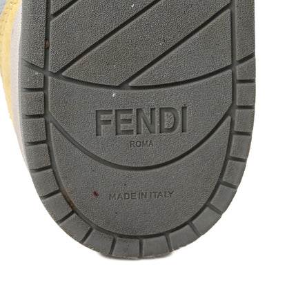 Fendi Suede Vitello Fendi Match Low Top Sneakers 36.5 Straw Azzurro Poison Connecticut 7 of 9