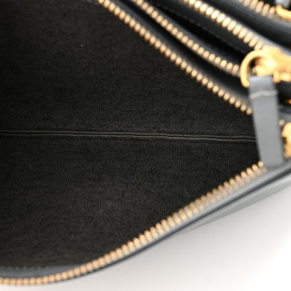 Celine Lambskin Small Trio Crossbody Bag Smoke 7 of 13