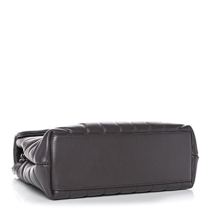 Saint Laurent Calfskin Y Quilted Monogram Small Loulou Chain Satchel Earth 4 of 20