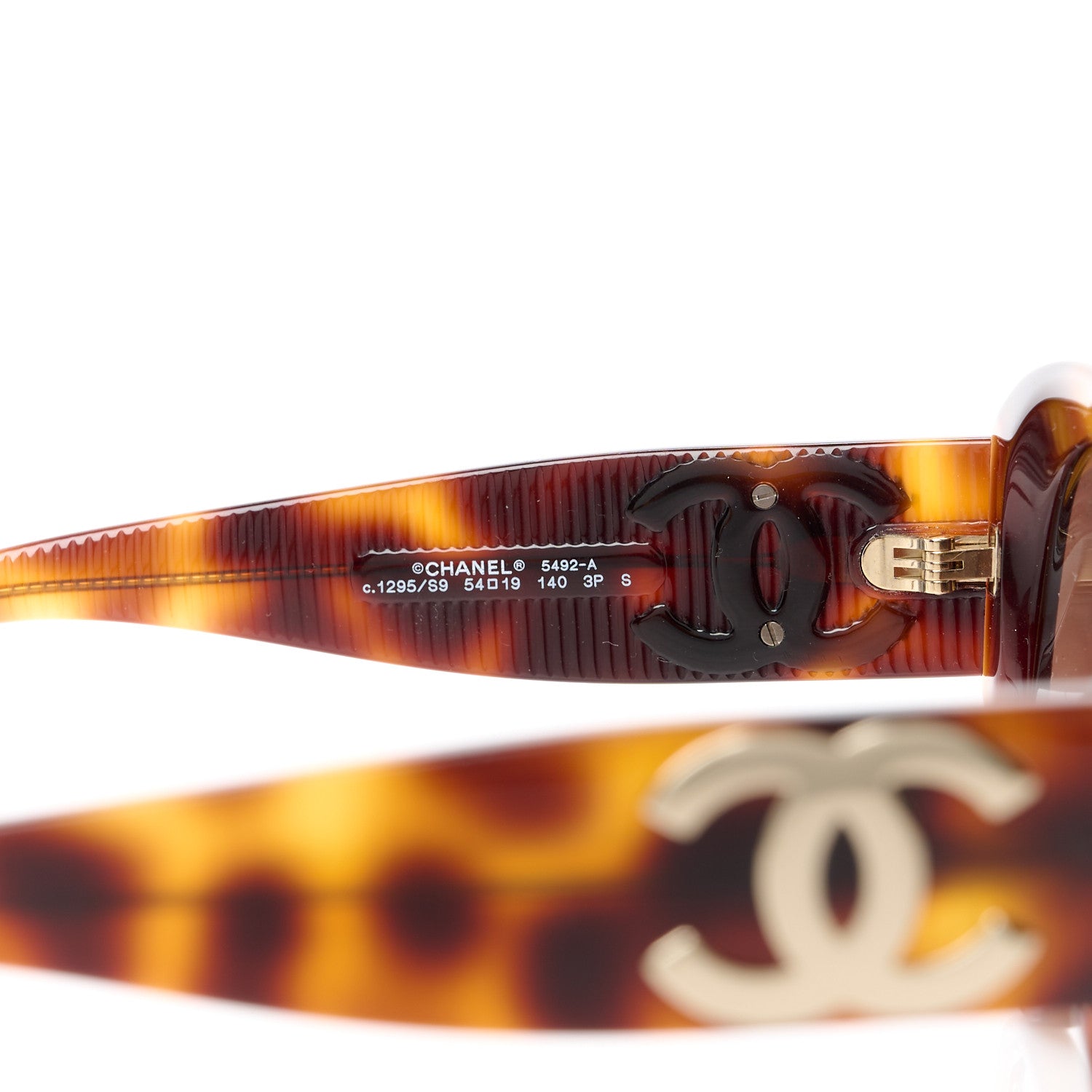 Chanel Acetate Polarized Butterfly Large CC Sunglasses 5492-A Tortoise 5 of 8