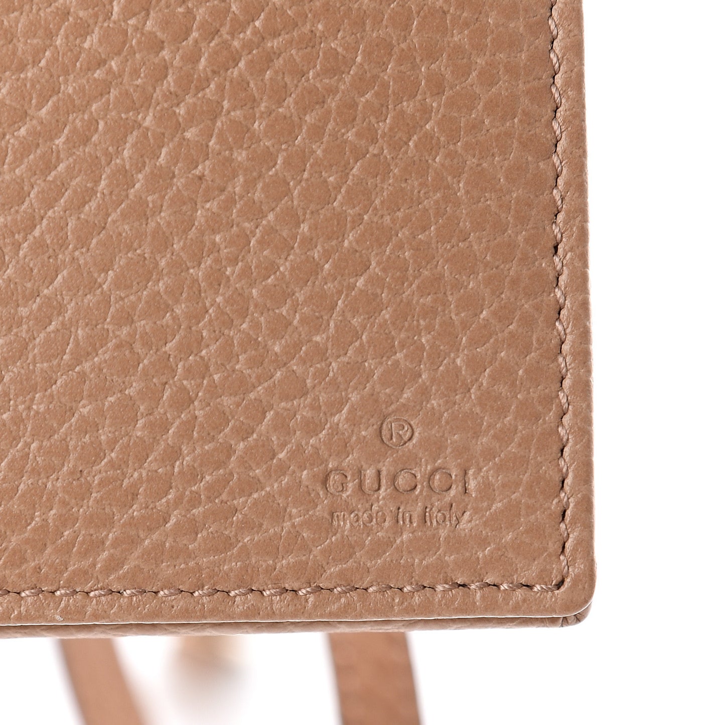 Dollar Calfskin Mini Swing Wallet Bag Camelia Mineral Blue