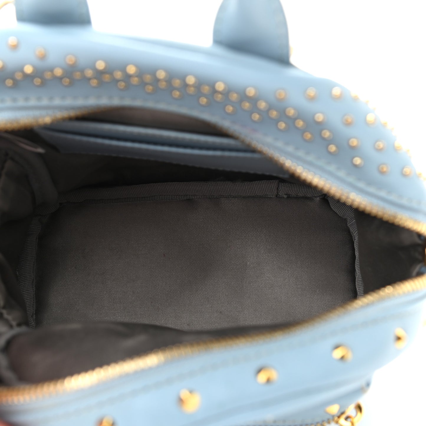 Calfskin Stud X-Mini Stark Bebe Boo Backpack Sky Blue