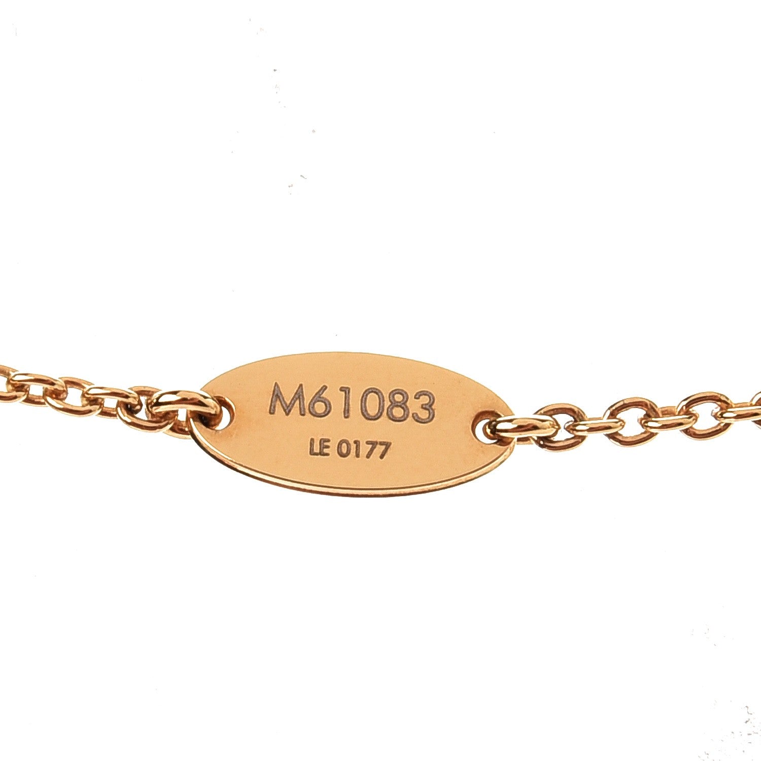 Louis Vuitton Essential V Necklace Gold 6 of 6