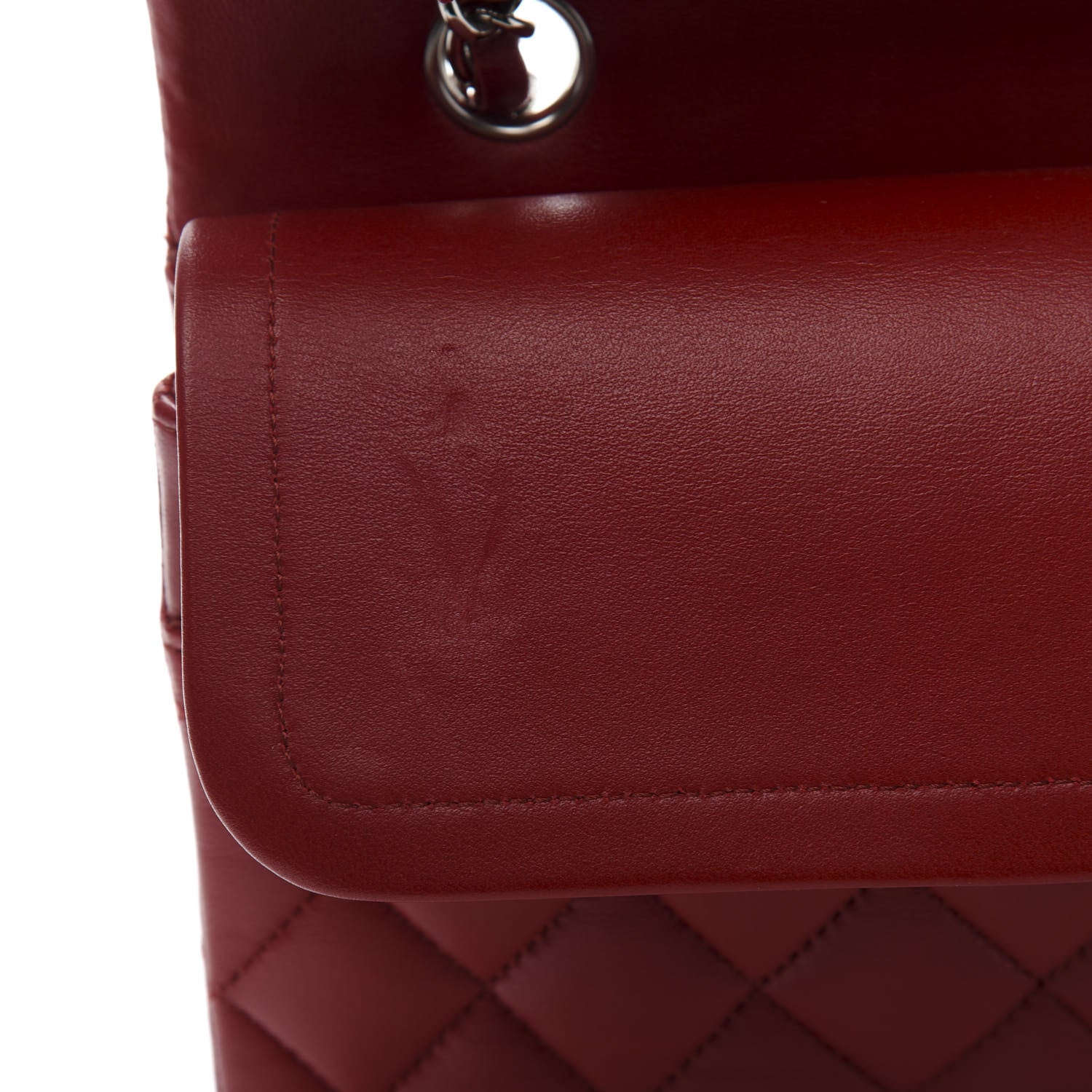 Chanel Lambskin Quilted Medium Double Flap Red 8 of 12