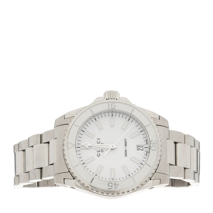 Gucci Stainless Steel 32mm Dive Quartz Watch White 2 of 5