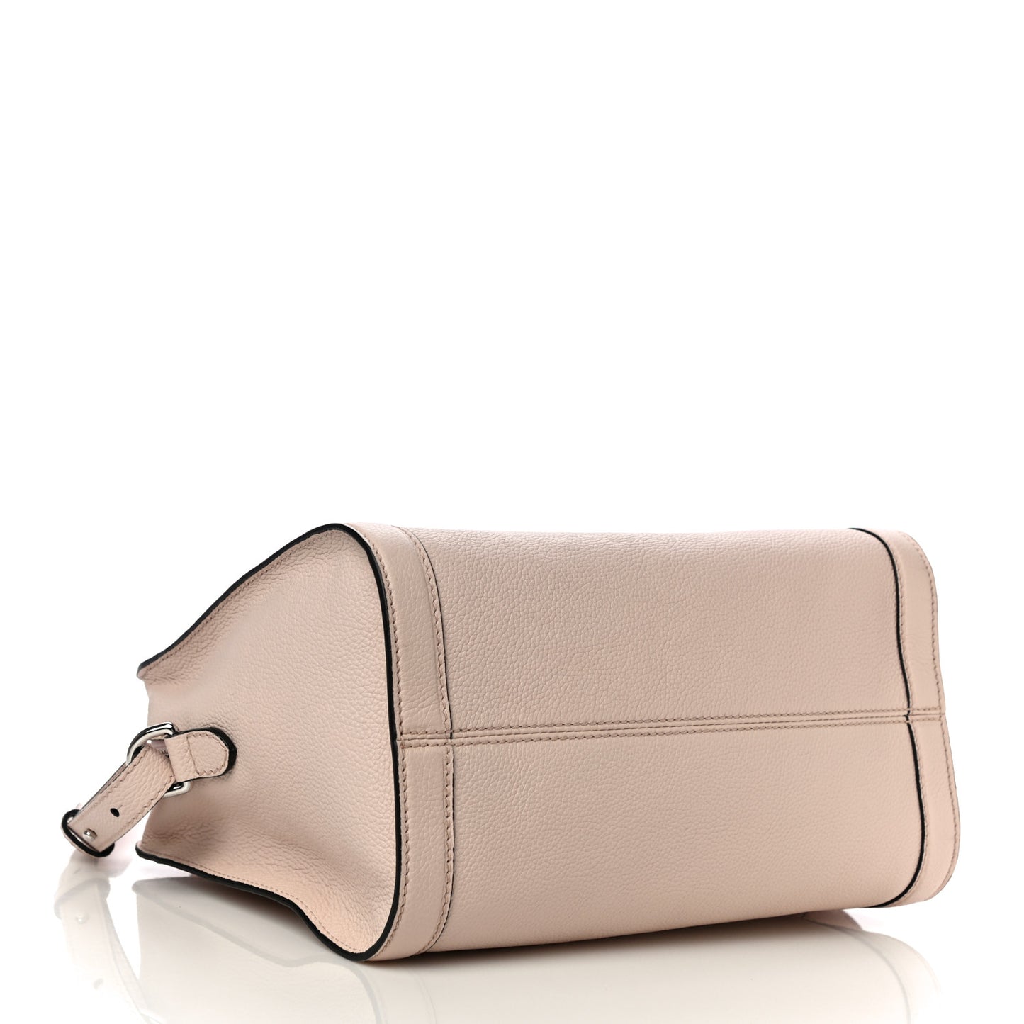 Pebbled Calfskin Small Skull Padlock Zip Around Tote Teint