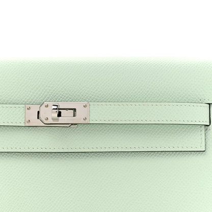 Hermes Epsom Kelly Wallet To Go Vert Peppermint 9 of 12