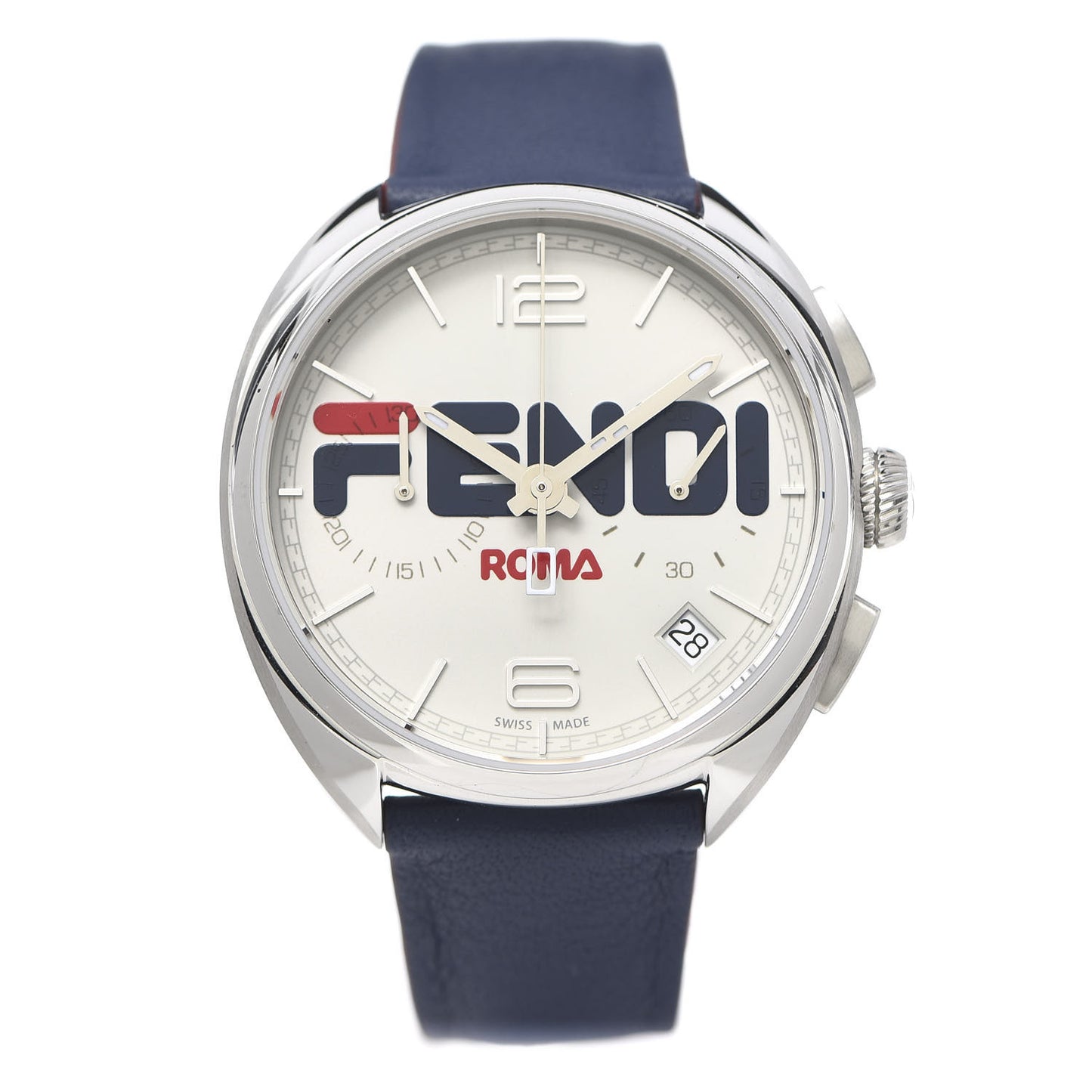 X FILA Stainless Steel Calfskin 40mm Momento Mania Quartz Watch