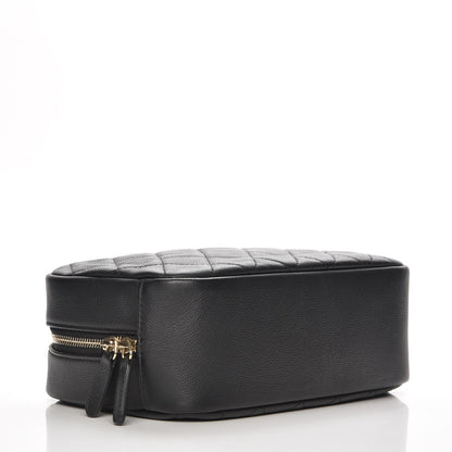 Chanel Caviar Quilted Curvy Pouch Cosmetic Case Black 4 of 8