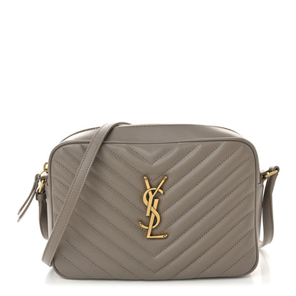 Saint Laurent Calfskin Matelasse Monogram Lou Camera Bag Dusty Grey 1 of 10