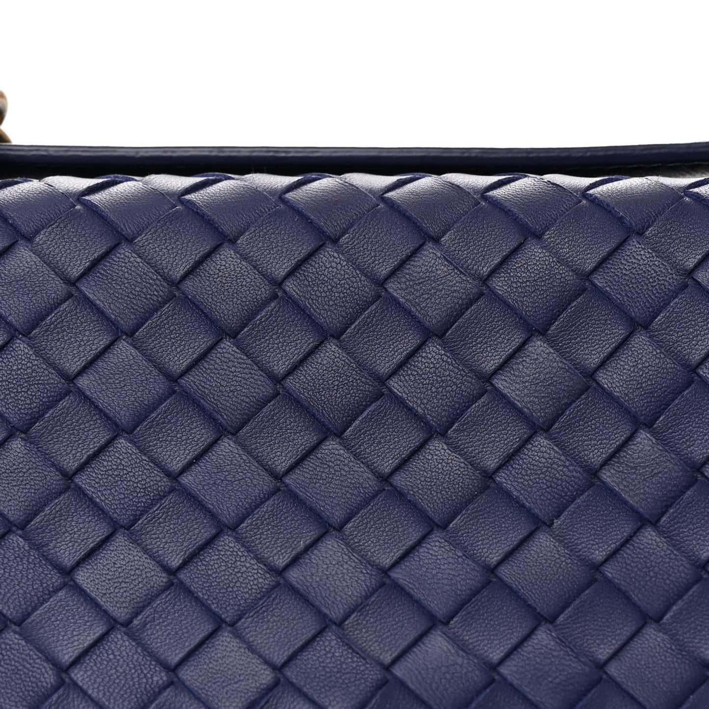 Nappa Intrecciato Medium Olimpia Shoulder Bag Atlantic