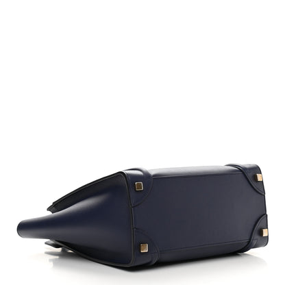 Celine Smooth Calfskin Micro Luggage Ink 4 of 10