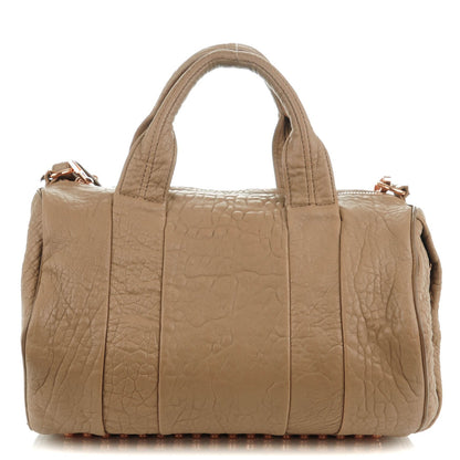 Alexander Wang Pebbled Lambskin Rocco Latte Rose Gold Hardware 1 of 11