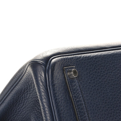 Hermes Taurillon Clemence Birkin 35 Bleu Abysse 11 of 27