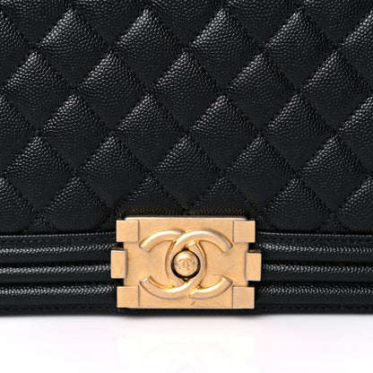 Chanel Caviar Quilted Large Boy Flap Black 14 of 15