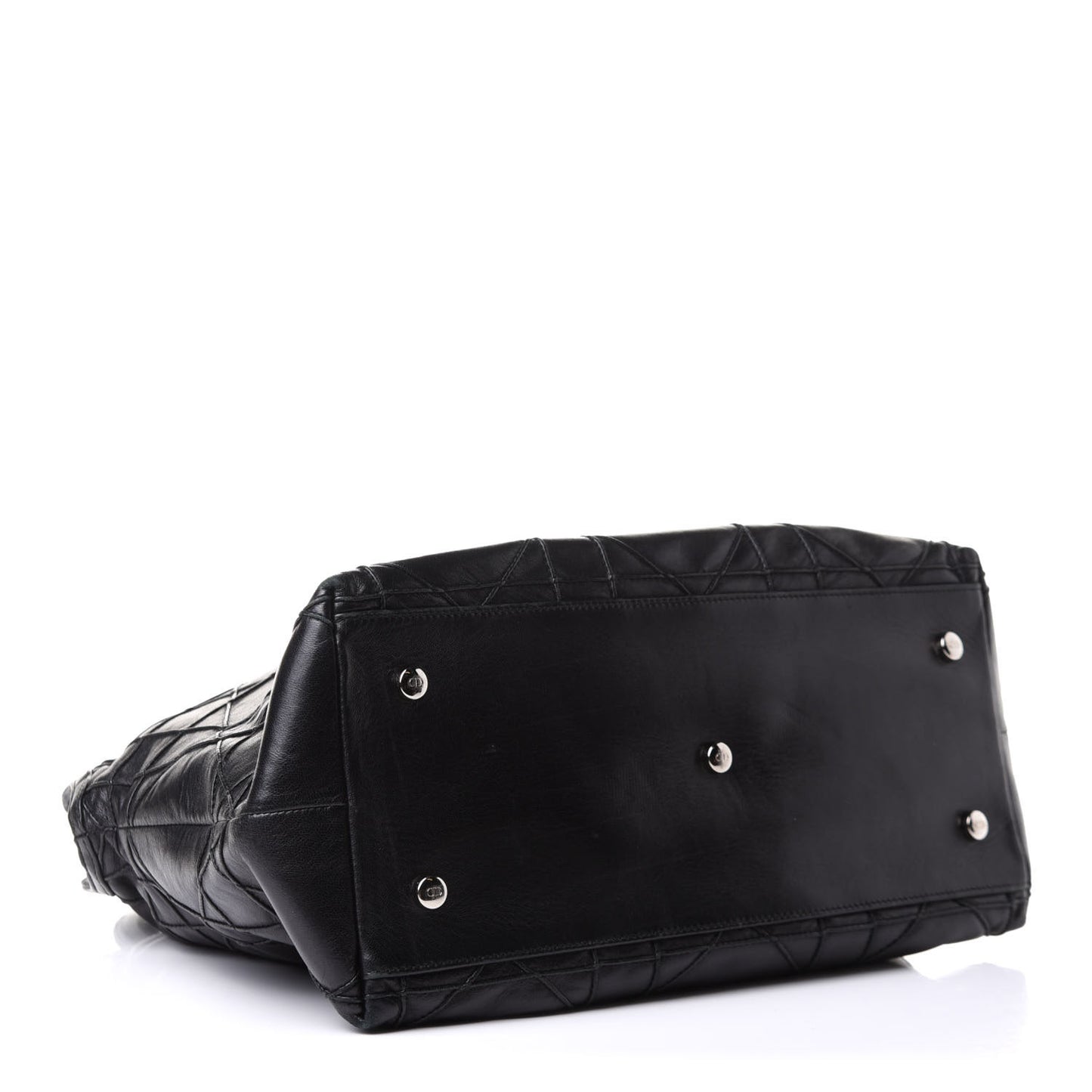 Lambskin Cannage Large Granville Tote Black