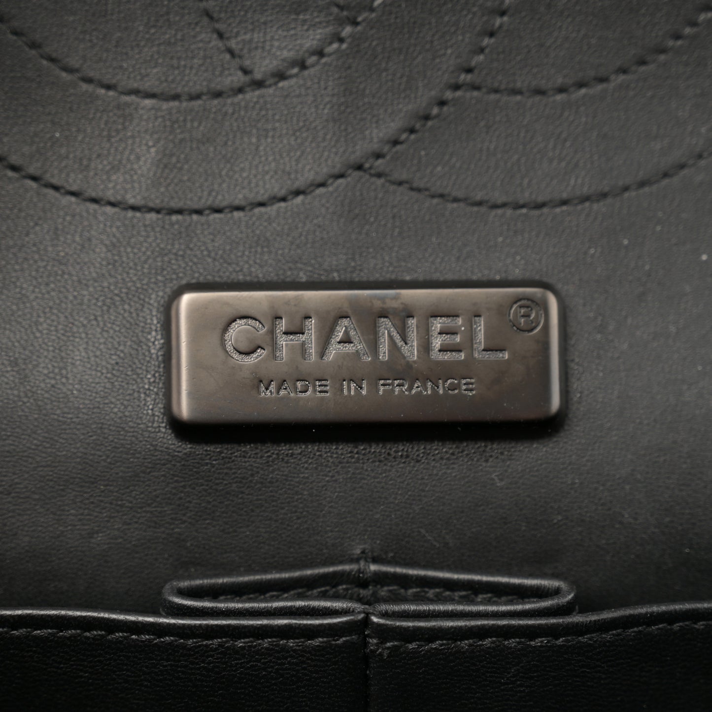 Snakeskin Jumbo Double Flap So Black