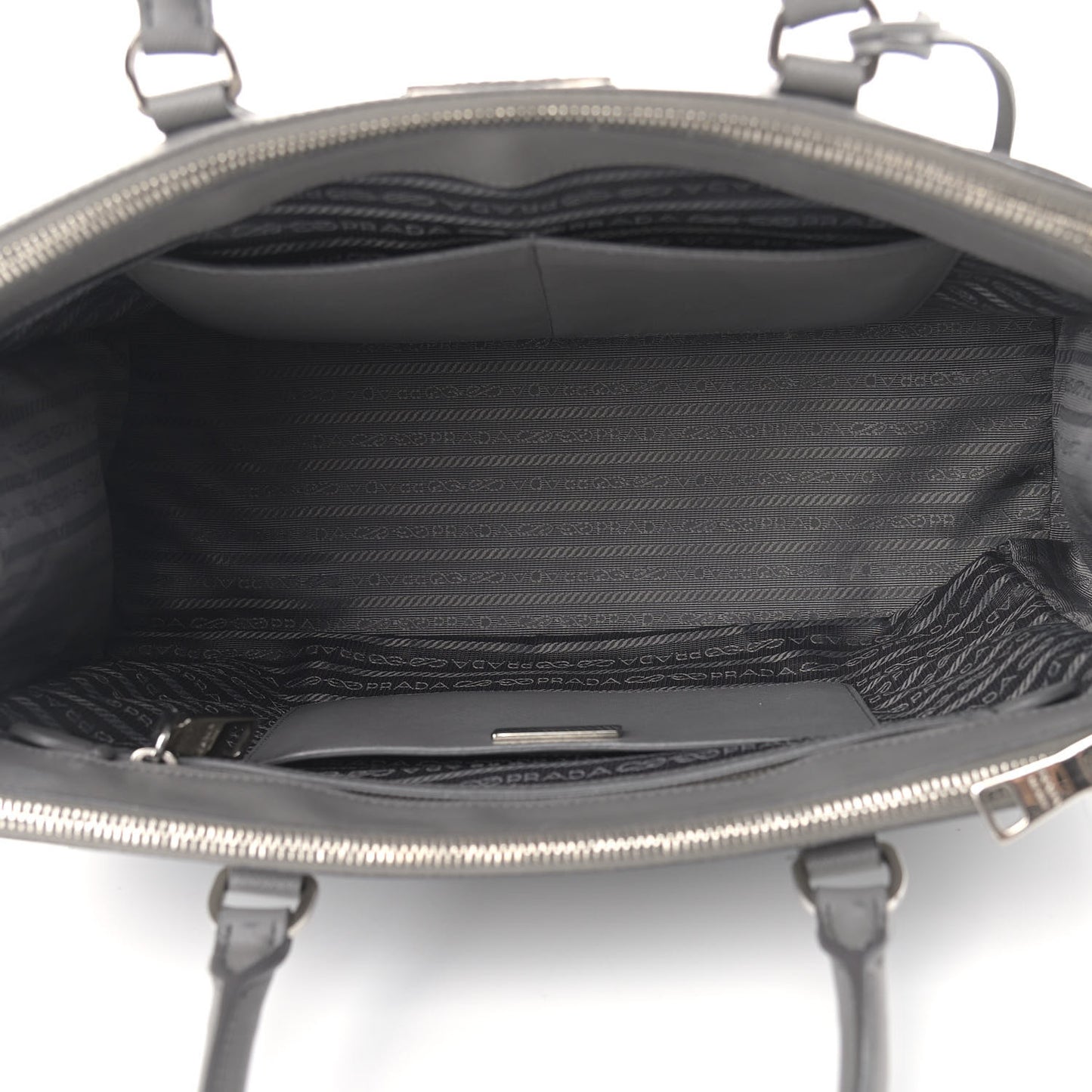 Saffiano Medium Galleria Double Zip Tote Marmo