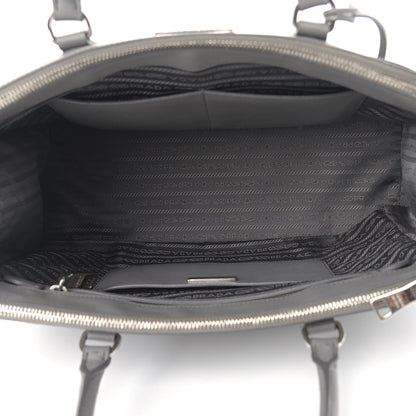 Prada Saffiano Medium Galleria Double Zip Tote Marmo 10 of 19