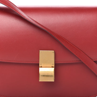 Celine Box Calfskin Medium Classic Box Flap Bag Red 10 of 13