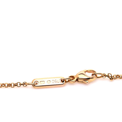 Chopard 18K Yellow Gold Diamond Happy Diamonds Icons Floating Heart Pendant Necklace 9 of 11