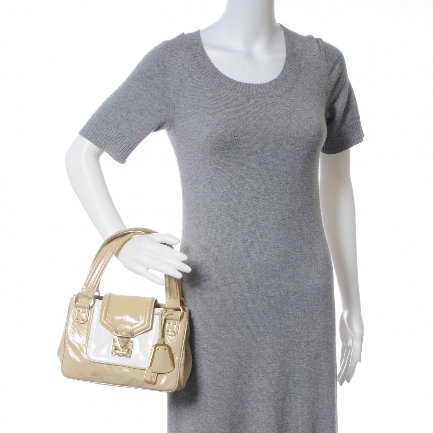 Sac Bi-Colore PM Beige