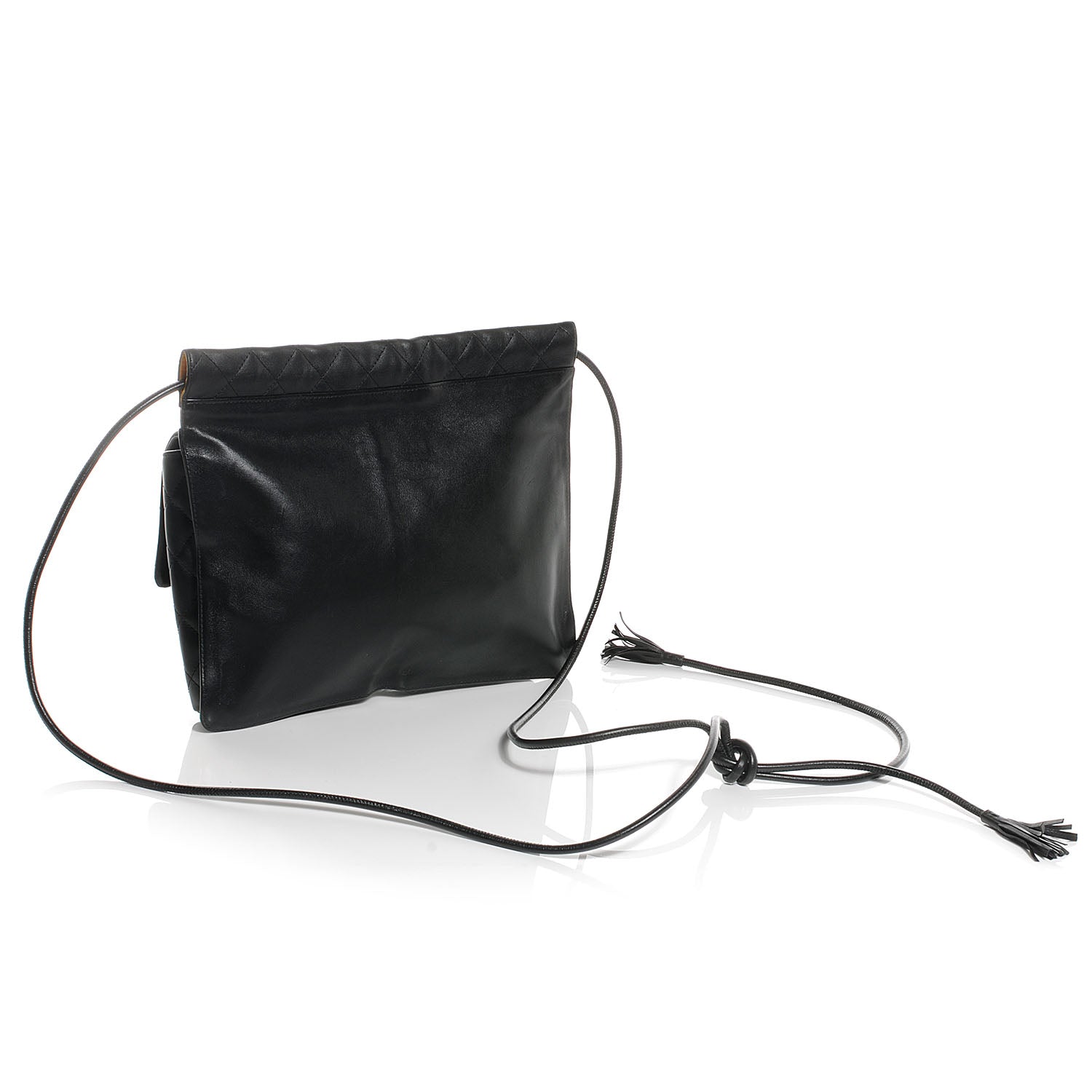 Chanel Calfskin Quilted Cambon Multipocket Shoulder Bag Black 3 of 8