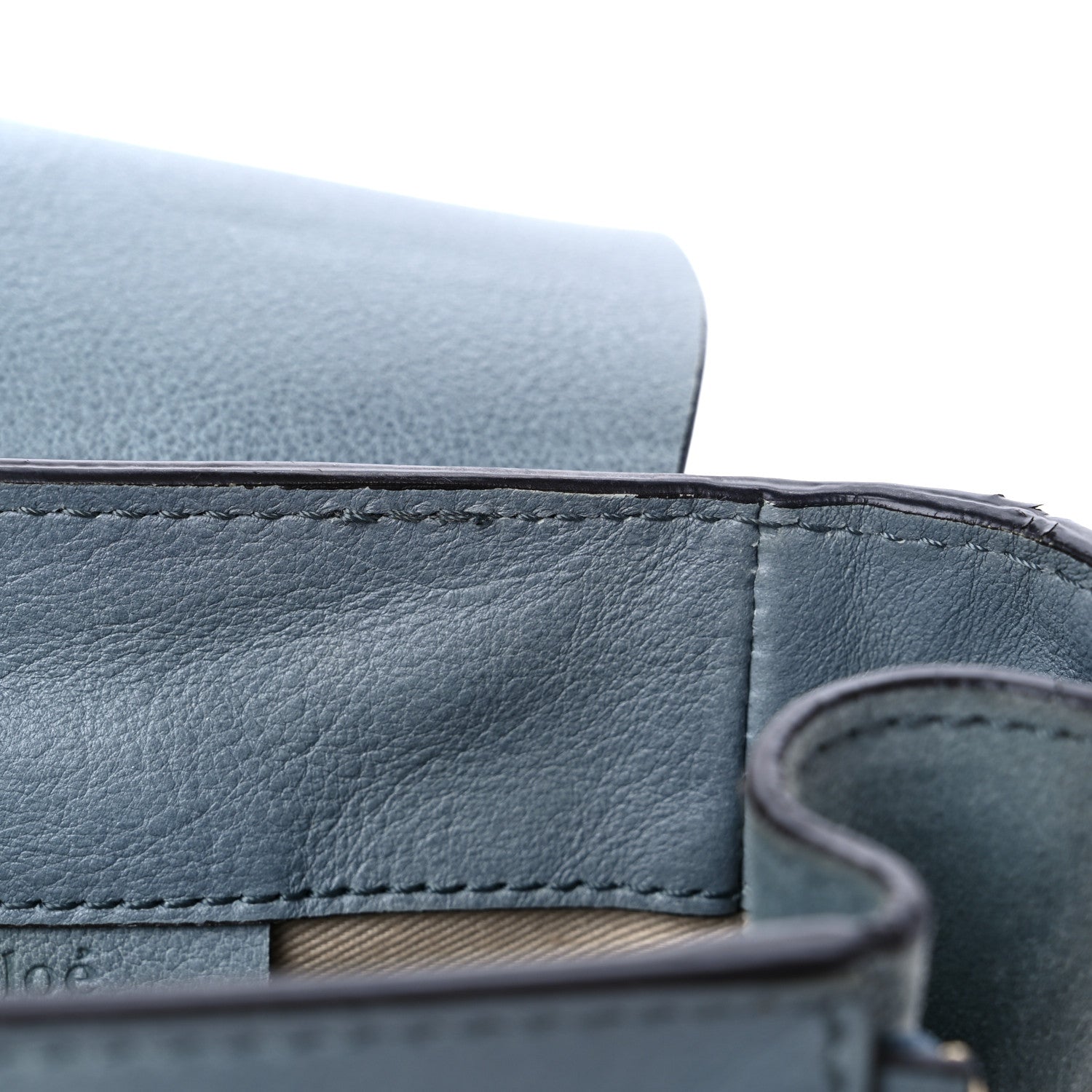 Chloe Suede Calfskin Mini Faye Backpack Washed Blue 13 of 19