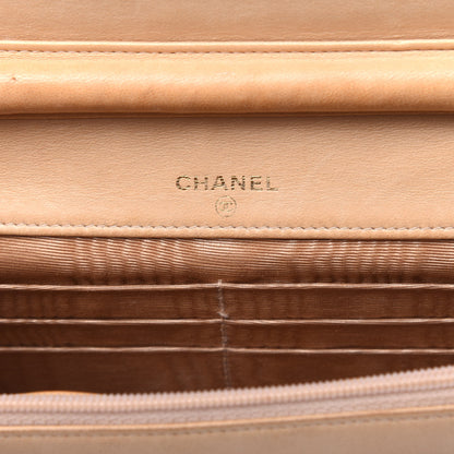 Chanel Caviar Timeless CC Wallet on Chain WOC Beige 6 of 22