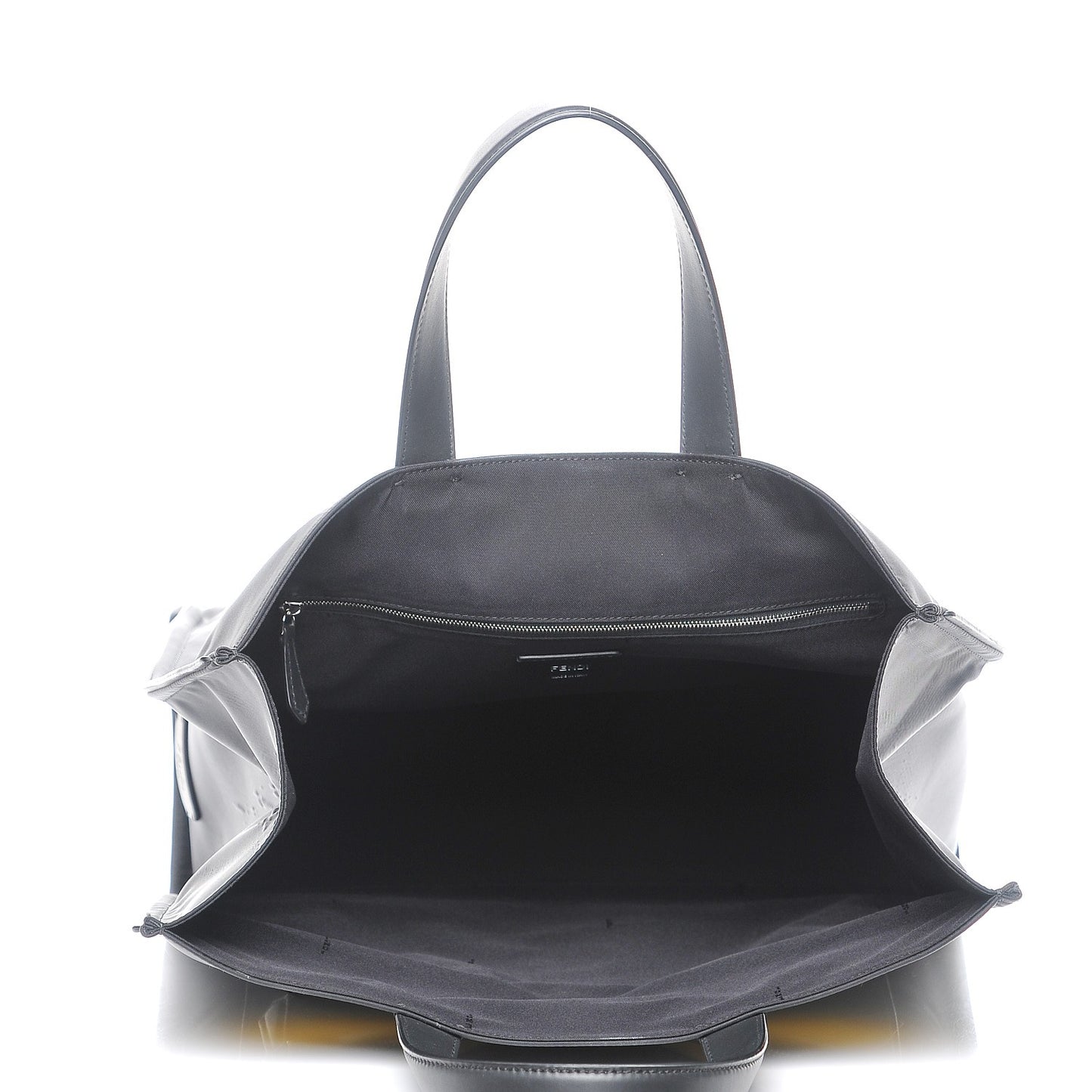Nylon Vitello Century Dolce Monster Eyes Tote Black Sunflower