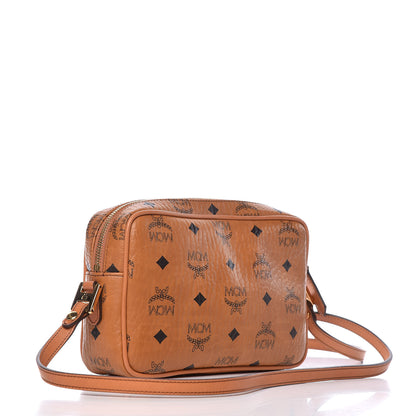 MCM Visetos Heritage Crossbody Bag Cognac 3 of 10
