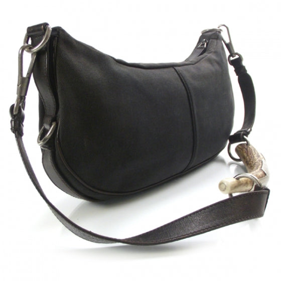 Canvas Mombasa Horn Shoulder Bag