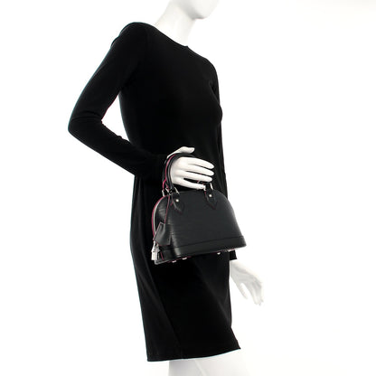 Louis Vuitton Epi Alma BB Black Hot Pink 3 of 8
