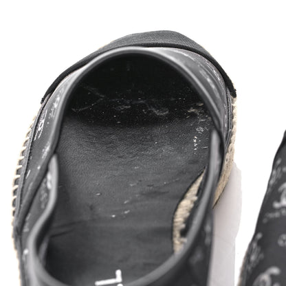 Chanel Mesh Grosgrain CC Espadrilles 40 Black White 8 of 10