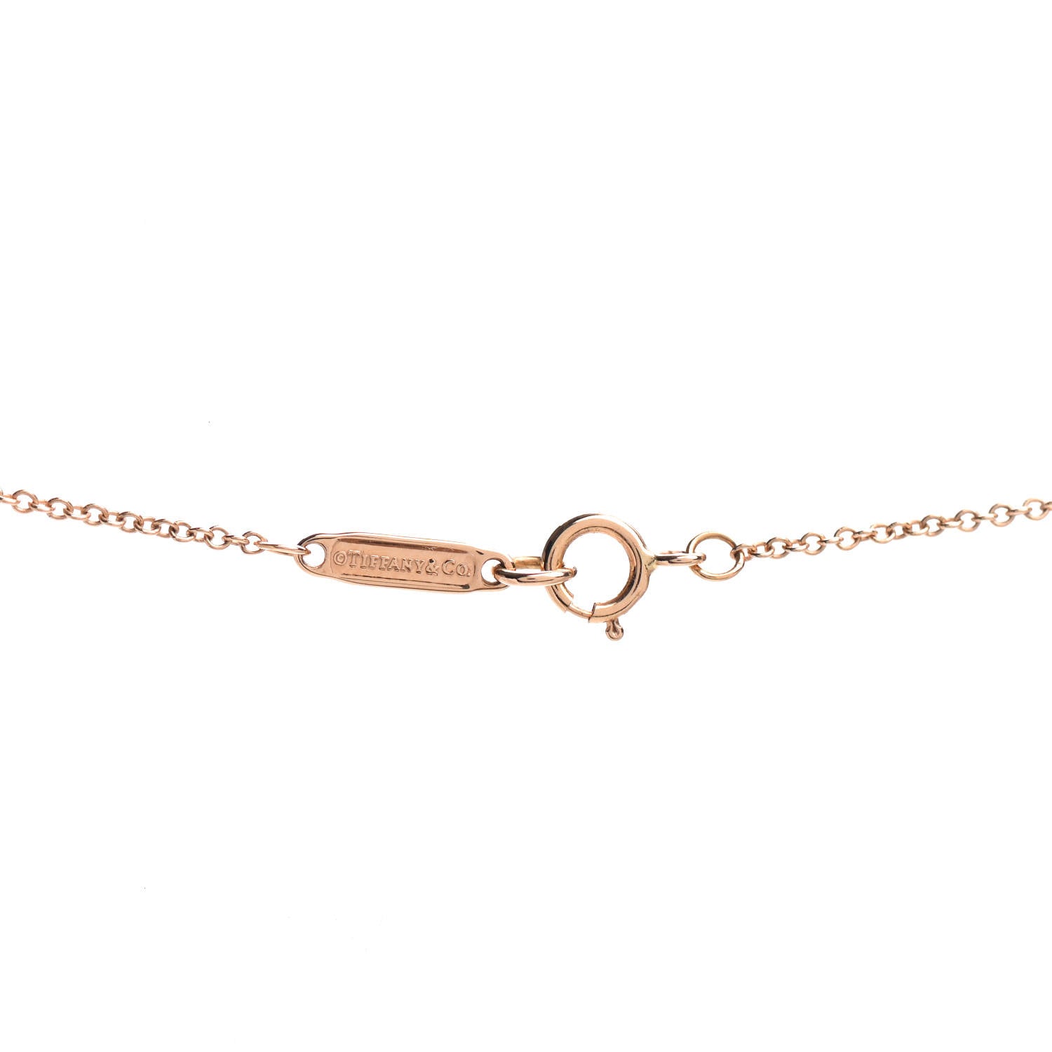 Tiffany 18K Rose Gold Diamond Mini Bow Pendant Necklace 5 of 5