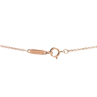Tiffany 18K Rose Gold Diamond Mini Bow Pendant Necklace 5 of 5
