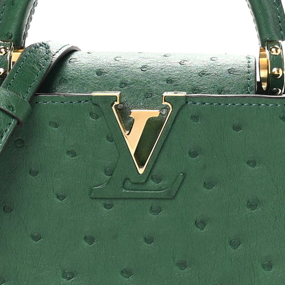 Louis Vuitton Ostrich Capucines Mini Mint 7 of 10