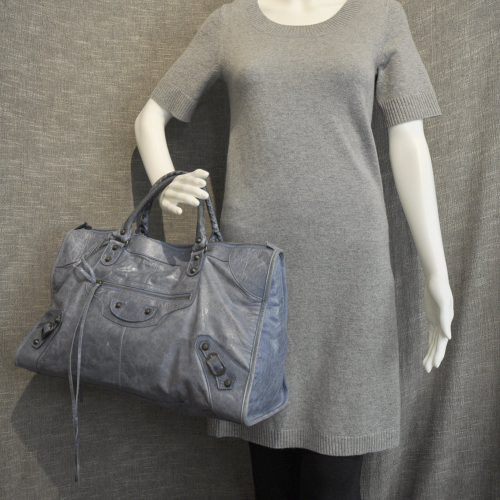 Balenciaga Chevre Work Cornflower Bleu 2 of 10