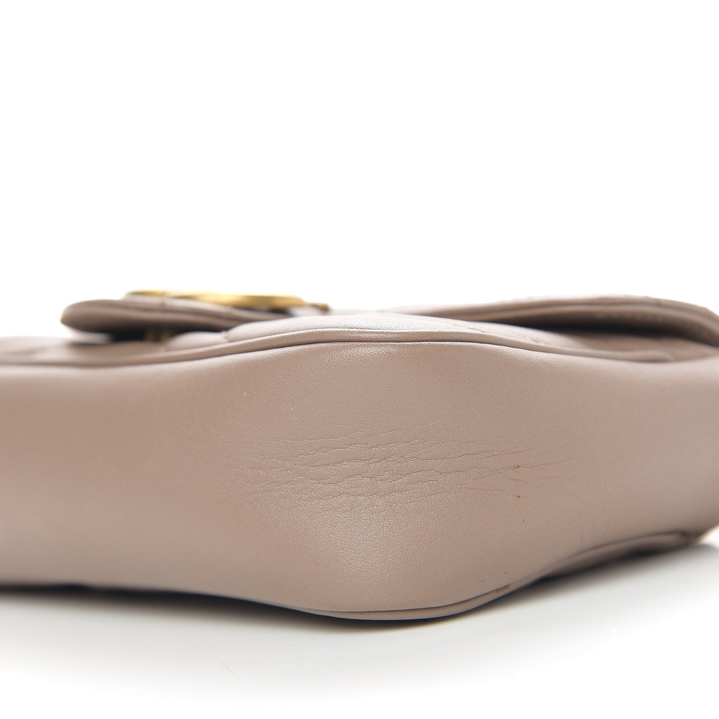 Calfskin Matelasse Super Mini GG Marmont Shoulder Bag Porcelain Rose