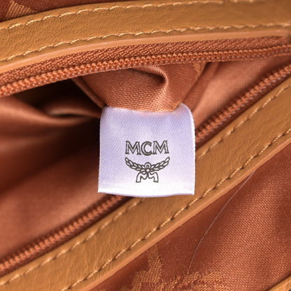 MCM Visetos Crown Stud Medium Stark Backpack Cognac 6 of 13