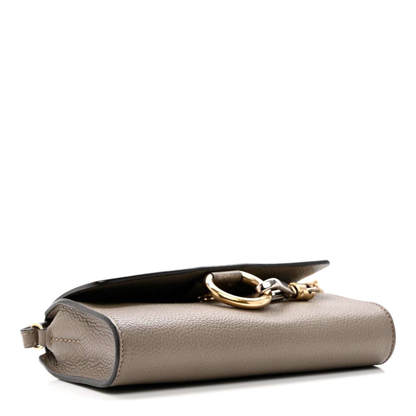 Calfskin Mini Faye Shoulder Bag Motty Grey