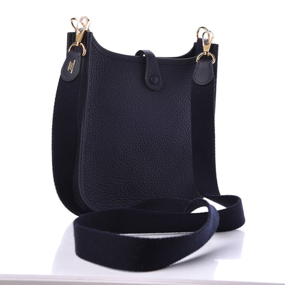Hermes Taurillon Clemence Amazone Evelyne TPM Bleu Nuit Bleu Indigo 3 of 8