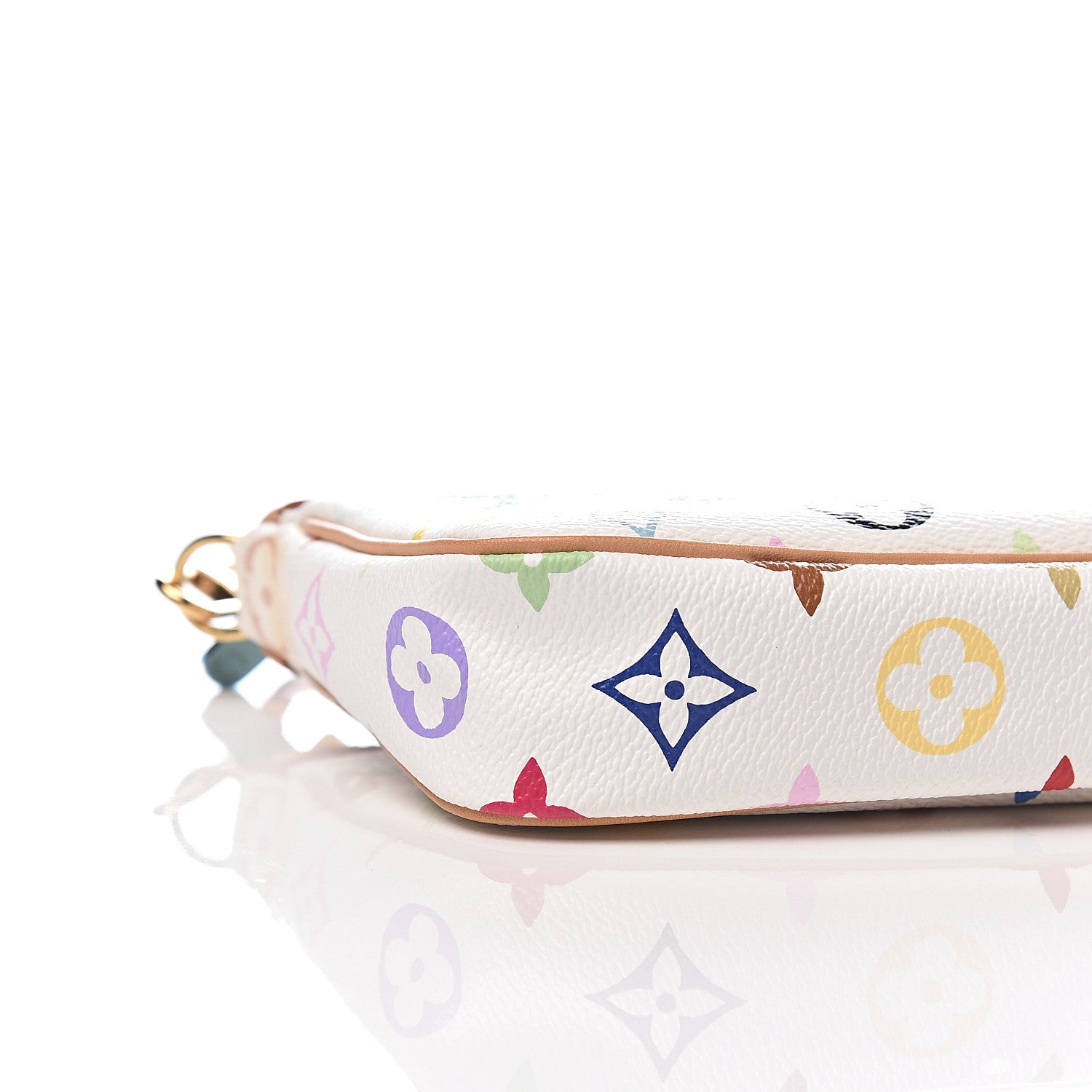 Louis Vuitton Monogram Multicolor Pochette Accessories White 6 of 8