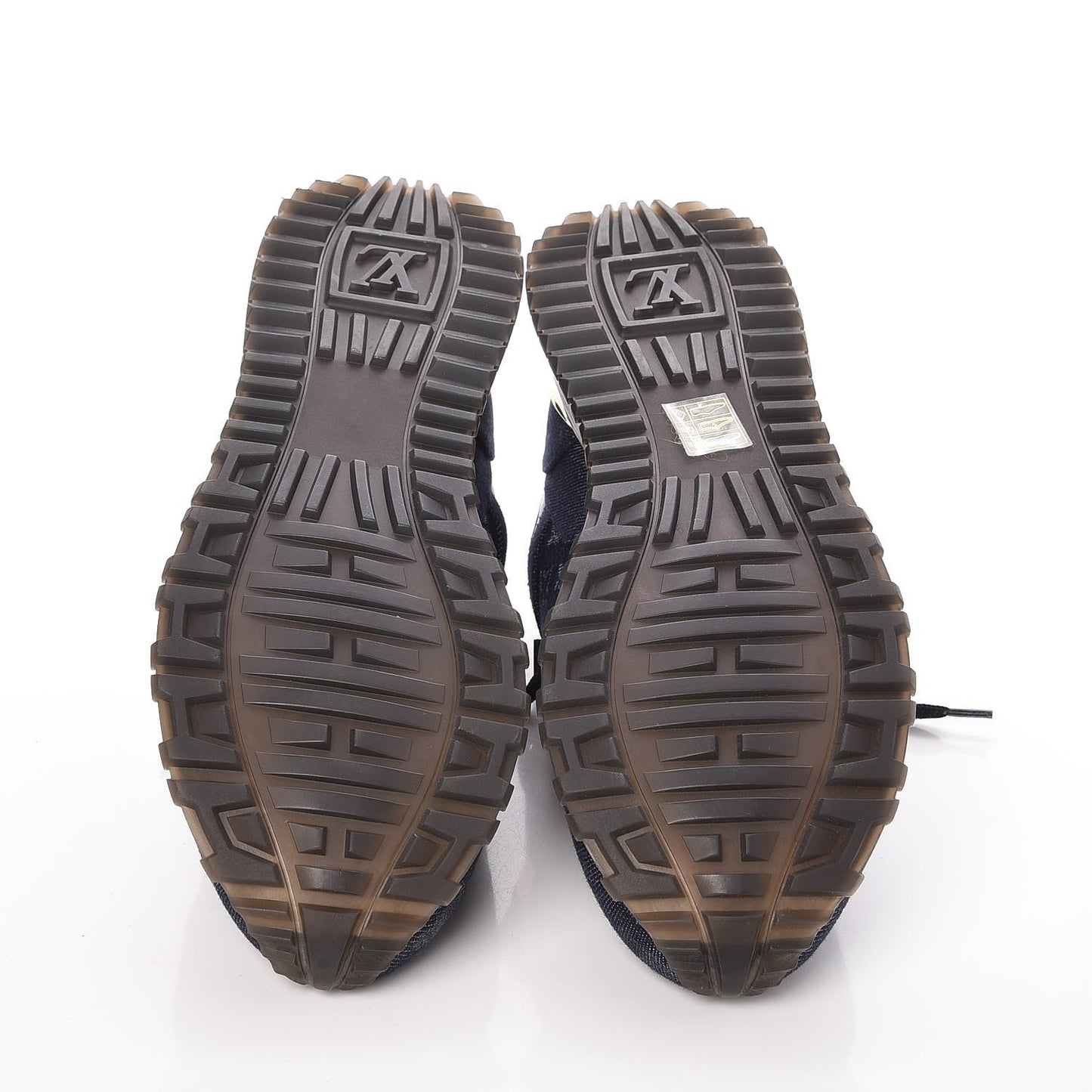 Denim Monogram Run Away Sneakers 40 Blue