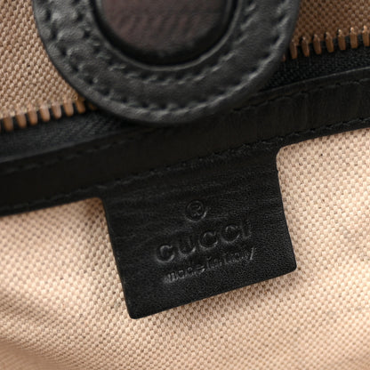 Gucci Soft GG Supreme Monogram Kingsnake Vertical Tote  Black 6 of 11