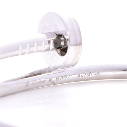 Cartier 18K White Gold Juste Un Clou Bracelet 16 5 of 11